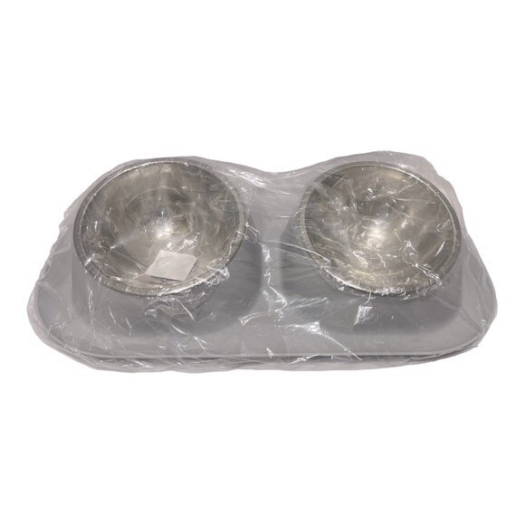 Raised Double Bowl Dog/Cat Feeder - Picture 6 of 6